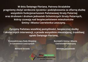 Życzenia z okazji Dnia Strażaka